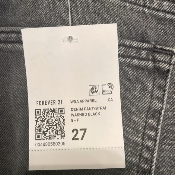 NWT FOREVER 21 90s FIT LOOSE FIT DISTRESSED JEAN SIZE 27 - Picture 7 of 9